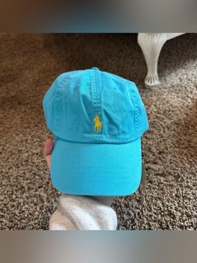 NWT Polo Ralph Lauren Teal & Yellow Hat